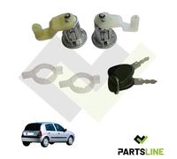 (Lot de 2) Barillet Serrure de Porte Avant Gauche ET Droite compatible avec CLIO II 2 de 1998 à 2016 - 7701349790 7701349791