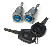 (Lot de 2) Barillets Complet de Porte Avant Gauche et Droit avec clés compatible pour VW Bora Fox Golf 4 Jetta Multivan Polo Transporter Octavia Fabia Arosa 1U0837168