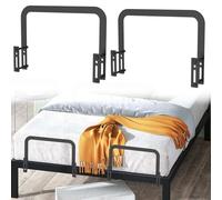 Lot de 2 barres de fixation de matelas, bloque-matelas pour lits à plateforme et lits réglables, stabilisateurs de matelas réutilisables, faciles à assembler, faciles à démonter, pour cadre de lit en