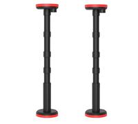 Lot de 2 barres de support télescopiques - Système de support réglable - Double prise - Barres de support réglables - Charge maximale : 200 kg - Barre de levage d'armoire de 18 à 60 cm - Convient pour