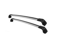 Lot De 2 Barres De Toit Pour Voiture En Alliage D'aluminium Barre Latérale Transversale Porte-bagages Pour Volvo XC60 2008-2023 (156)(Black+Silver)