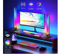 Lot de 2 Barres lumineuses RGB LED intelligente, avec Bluetooth, contrôle par application, rétro-éclairage pour