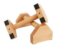 Lot de 2 Barres Parallèles en Bois (25cm), Parallèles Ergonomiques, Antidérapantes Durables, Barres Push up en Bois, Barre Parallèle Calisthenics pour Gymnastique, Fitness, Musculation