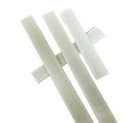 Lot de 2 barres plates en fibre de verre de 0,5 m - Tiges carrées blanches for le renforcement des modèles d'avions RC et les projets de bricolage(5.2X35mm)
