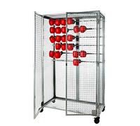 Lot de 2 Barres pour gants de boxe à fixer dans l'armoire de rangement multi usages - Dimensions : 200 x 120 x 55 cm