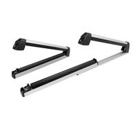 Lot De 2 Barres Toit pour Skis Et Snowboards, Porte-Skis Porte-Snowboards en Alliage D'aluminium pour Voiture Barres Toit Railing