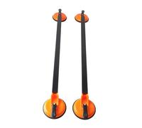 Lot de 2 barres transversales de toit carrées en acier de 91,4 cm, fixation par ventouse, accessoires universels for voiture pour le jointoiement du verre