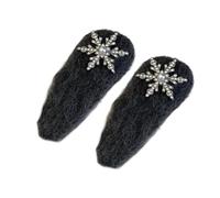 Lot de 2 barrettes à cheveux en forme de flocon de neige, maintien sûr pour un confort quotidien