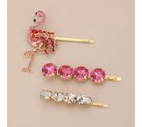 Lot de 2 barrettes à cheveux en métal de couleur vive pour coiffer des demi-tresses chignons, design compact et portable pour femmes et filles au quotidien