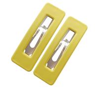Lot de 2 barrettes à cheveux rectangulaires découpées pour filles et femmes - Pinces à cheveux antidérapantes pour cheveux épais ou fins - Accessoires pour cheveux solides