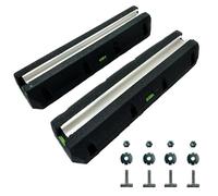 Lot de 2 bases d'amortissement - 2 x 600 mm - Pour climatiseurs, pompes à chaleur, console de sol, pieds anti-vibrations, socle de montage - Bloc de montage en caoutchouc - Pour climatiseur -