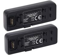 Lot de 2 bases de batterie compatibles avec Insta 360 One R Action Cam [1200 mAh - 3,85 V - Li-ion - 100 % compatible]