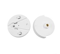 Lot de 2 bases de caméra pour moniteur de bébé Eufy SpaceView Pro - Accessoire mural en plastique blanc - Design anti-basculement - Dimensions standard - Installation rapide - Construction robuste