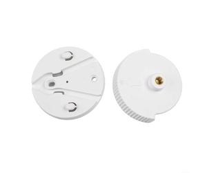 Lot de 2 bases de caméra pour Security SpaceView Pro Baby, support stable en plastique pièce de rechange pour caméra HD 720p, fixation sécurisée, accessoire de montage blanc
