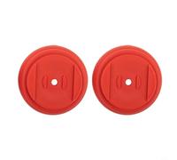 Lot de 2 bases de lame en plastique noir de rechange pour gazon électrique sans fil avec brosse pour tondeuse à gazon robuste, accessoire pour outils électriques de jardin, débroussailleuse verte (2)