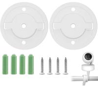 Lot De 2 Bases De Montage Mural Pour Caméra Intelligente Compatibles Avec Tapo C200 Tp-Link C210 Kasa Mount Bracket Accessoires Avec Vis Blanc 55 Mm[GOP6252608]