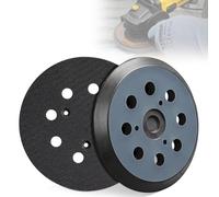 Lot de 2 bases de ponceuse BO5031 à 8 trous de 12,7 cm, patins de rechange pour ponceuse Makita BO5030 BO5031 BO8041 BO5041, patins de ponçage Velcro 743081-8, tampon orbital rond à crochet et boucle