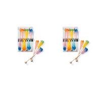 Lot de 2 bâtonnets à candides teemando® « Duo », 2 couleurs, 6 pièces par paquet de 11 cm = nous livrons 2 pièces.