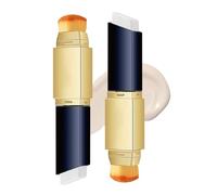 Lot de 2 bâtonnets de fond de teint hydratants 2 en 1, à double extrémité, pour une couverture moyenne à complète, longue durée, couverture des cernes, ivoire