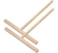 Lot de 2 bâtonnets d'épandage en bois pour crêpes et crêpes - Ustensiles de cuisine pour restaurant, cantine - Fournitures spéciales pour le traitement des crêpes, appareils spécialisés