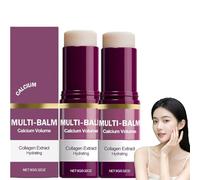 Lot de 2 bâtonnets multi-baume au calcium - Anti-âge et raffermissant coréen - Hydratant et raffermissant pour la peau - Bâtonnets de collagène pour le visage, les yeux, le cou