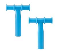 Lot de 2 bâtons à mâcher sensoriels pour entraînement musculaire oral pour une thérapie orale sensorielle efficace pour le massage des dents autisme pour enfants et adultes (bleu)