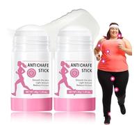 Lot de 2 bâtons anti-frottement pour les cuisses - Stick anti-frottement - Protection efficace contre les frottements et les ampoules - Pour les cuisses, les épaules, la poitrine et les pieds