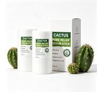 Lot de 2 bâtons de baume multi-pores - Collagène coréen avec cactus pour le visage et les yeux - Anti-âge et raffermissant - Pour rafraîchir et affiner les pores