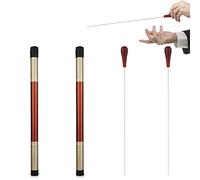 Lot de 2 Bâtons de Chef d'Orchestre avec cylindres Dulcimer, Baguette de Direction Bâton de Musique Bâton de Chef d'Orchestre pour Orchestre Concert Théâtre