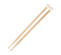 Lot de 2 bâtons de timbales robustes en feutre pour exercices musicaux et tambours de lotus