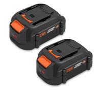 Lot de 2 Batterie 20 V 5,0 Ah pour Worx, Remplacement Lithium-ION pour WA3520 Compatible avec Les Outils électriques sans Fil Worx 20 V(6 Broches)