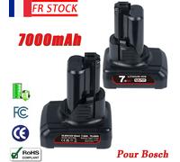 Lot de 2 batterie 7Ah pour Bosch professionnelle GBA 12V BAT411 Li-ion BAT412 FR