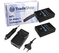 Lot de 2 batteries 1030 mAh + chargeur pour Nikon EN-EL14 pour Coolpix D-3100 D-3200 D-3300 D-5100 D-5200 D-5300 D-5500 P-7000 P-7100 P-7700 P-7800 Nikon D. F