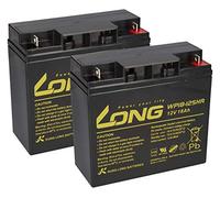 Lot de 2 batteries 12 V 18 Ah compatibles avec USV UPC APC RBC7 RBC 7 - Durable - Sans entretien - Fiable - Batterie de rechange