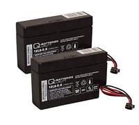 Lot de 2 batteries 12LS-0.8 AGM en plomb non tissé, 12 V, 0,8 Ah, avec fiche Molex 43025-0200, pour volets roulants, maison et maison (2 QB Molex)
