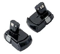 Lot de 2 batteries 18 V 3000 mAh BCL1840 compatibles avec Hitachi C6DC C6DD BCL1815 BCL1820 BCL1830 BCL1840 EBM1830 EBM1840 327730 326240 326241 Li-ion
