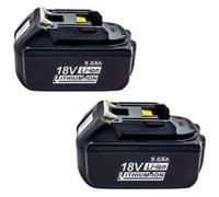 Lot de 2 batteries 18 V 6 Ah LXT Li-ion compatibles avec les batteries sans fil Makita BL1850B BL1830B BL1860B