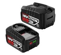 Lot de 2 batteries 18 V compatibles avec la maison et le jardin Bosch, 5,0 Ah, compatible avec Bosch 18 V PBA PSB PSR