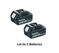 Lot de 2 batteries 18V 3.0 Ah BL1830 - MAKITA - 18V 3.0 Ah - BL1830 x 2