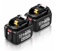 Lot de 2 Batteries 18V 6 0Ah Li-ion compatibles avec outils Makita 18V LXT remplacement BL1860B BL1850B BL1840B