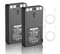 Lot de 2 batteries au lithium rechargeables LIT-22 7000 mAh pour caméra de trail SPYPOINT - Compatible avec les caméras de trail cellulaires Flex-M, Flex G-36, Flex-Plus, Flex-S (câble de type C
