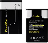 Lot De 2 Batteries Bl-5c Pour Nokia 2710n, 2730c, 3100, 3109c, 3110c, 3110e, 3120, 3555, 3650, 3660 Nokia 110, 1100, 1110, 1110i, 1112, 1200, 120