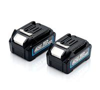 Lot de 2 batteries BL4020 pour Makita 40 V MAX XGT 2,0 Ah 2000 mAh | Compatible avec Makita 191L29-0, BL4020, BL4025, BL4040, 191B36-3,191B26-6 GWT07Z GTD01Z GHU02Z GLC01Z PowerTool