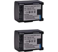 Lot De 2 Batteries Bp-808 Bp 808 + Double Chargeur Usb Pour Canon Bp-827 Bp 827 Bp-819 Bp-807 Bp-809 ; Caméscope Canon Hg31 Xa10 Hf20 Hf10 Hf100 Hf100E Hg20 Hg21 Ers[Z3944]