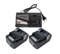 Lot de 2 batteries BSL1830 BSL1850 pour Hitachi 18 V 5000 mAh + chargeur de | Pour Hitachi BSL1815 BSL 1815X BSL1815S BSL1830C 330067 330068 330139 330557 33339782 3353M 371751M 339782M BSL 183. 0 185 0