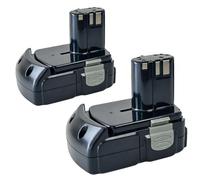 Lot de 2 batteries compatibles avec Hitachi BCL1830 BCL1815 BCL1820 BCL1825 BCL1830 BCL1840 C6DC C6DD C18DL DH18DL G18DL Batterie Li-ion 18 V 3000 mAh