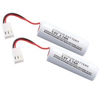 Lot de 2 batteries d'alarme BAT04 compatibles avec Batli04, D8903, LI04, MGL956439 DAITEM Hager 3,6 V 2700 mAh Li-SOCl2