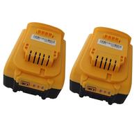 Lot de 2 batteries DCB200 pour batterie Dewalt_18 V DCB201 DCB200 DCB204 DCB184 DCB201 DCB181-XJ DCB181 DCB180 DCB182 5000 mAh / 5,0 Ah