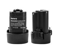 Lot de 2 batteries de rechange, 10,8 V, 3500 mAh, pour Makita BL1013, BL1014, 194550-6, 194551-4, DF030DW, DF030D, DF030DWX, DF330D, TD090D, TD090DWE, TD090DWX, TD090DWXW