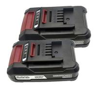 Lot de 2 batteries de rechange 18 V 2000 mAh pour outils sans fil Einhell Power X-Change EH1820 2,0 Ah avec indicateur LED, protection intégrée contre les surcharges et les courts-circuits